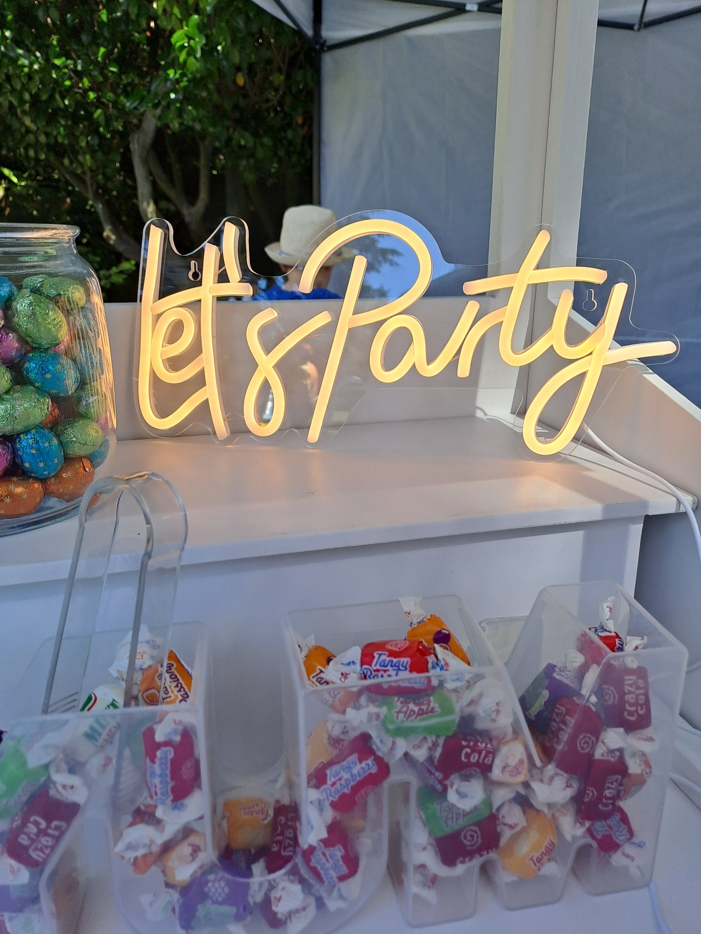 'Let's Party' LED Sign